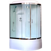 Душевая кабина Royal Bath  (белое/прозрачное) левая  RB8120BK6-WT-CH-L